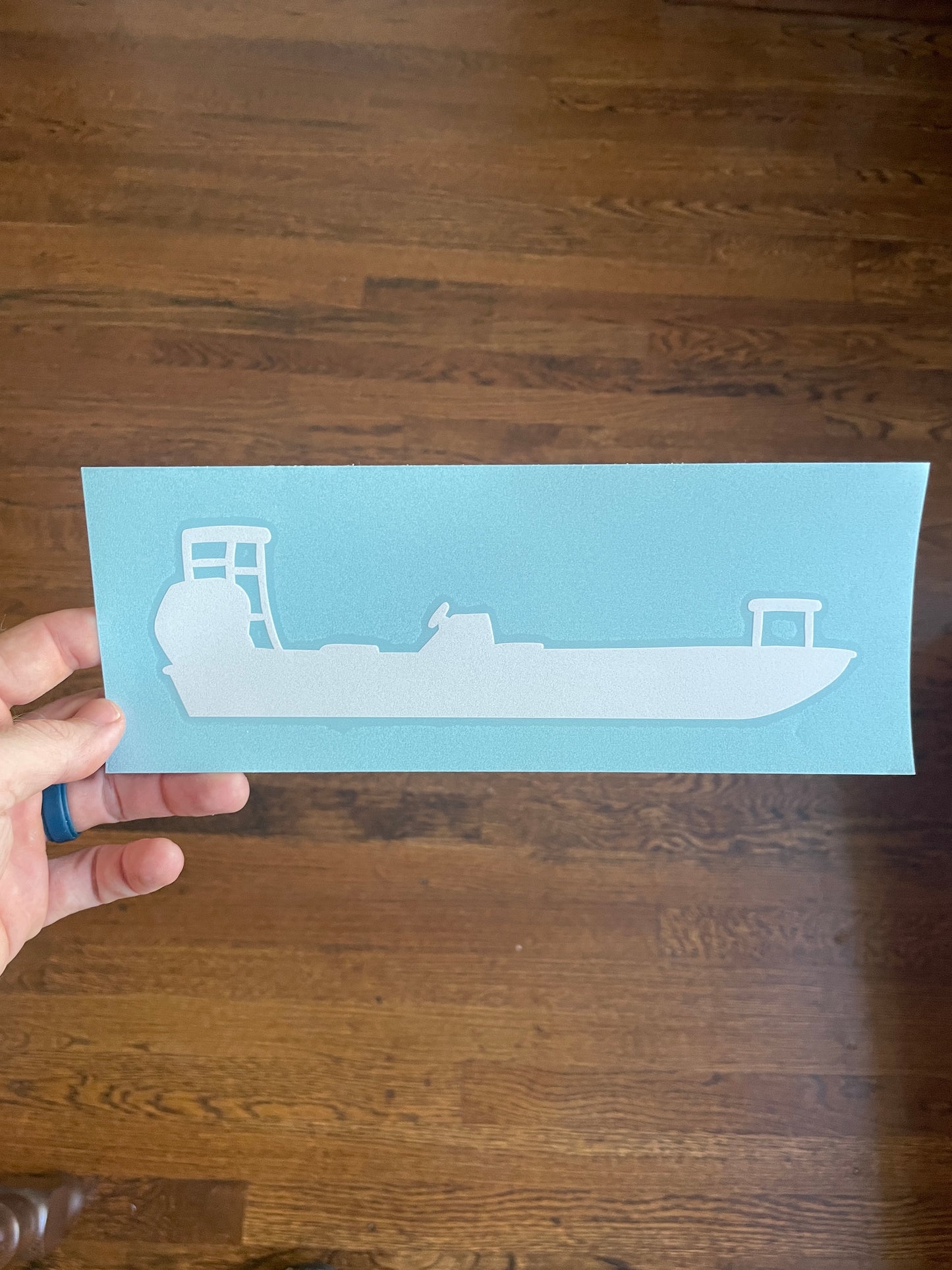 Flats Boat Vinyl Cutout Decal