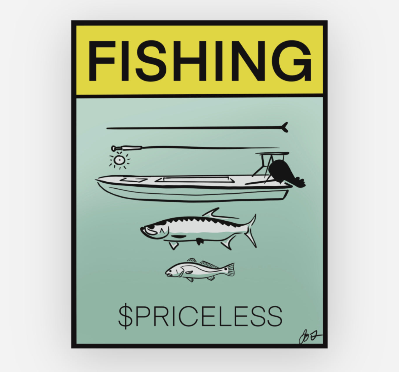 Fishing is Priceless Decal