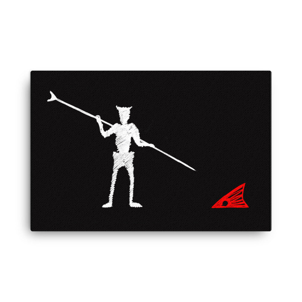 Black Beard Redfish Canvas Print - Jaybo Art