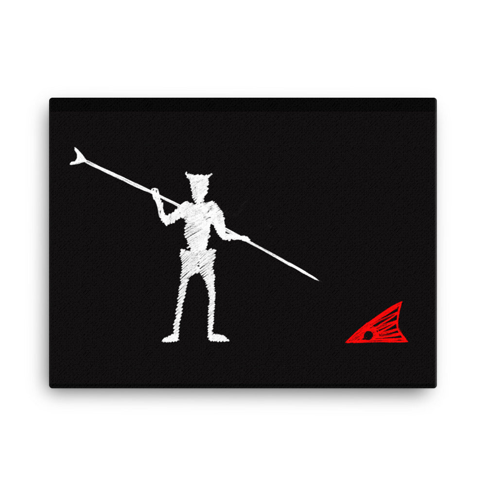 Black Beard Redfish Canvas Print - Jaybo Art