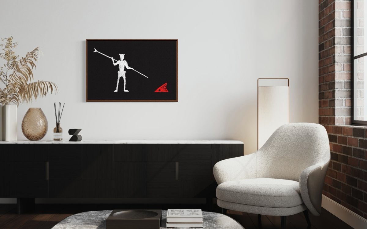 Black Beard Redfish Canvas Print - Jaybo Art