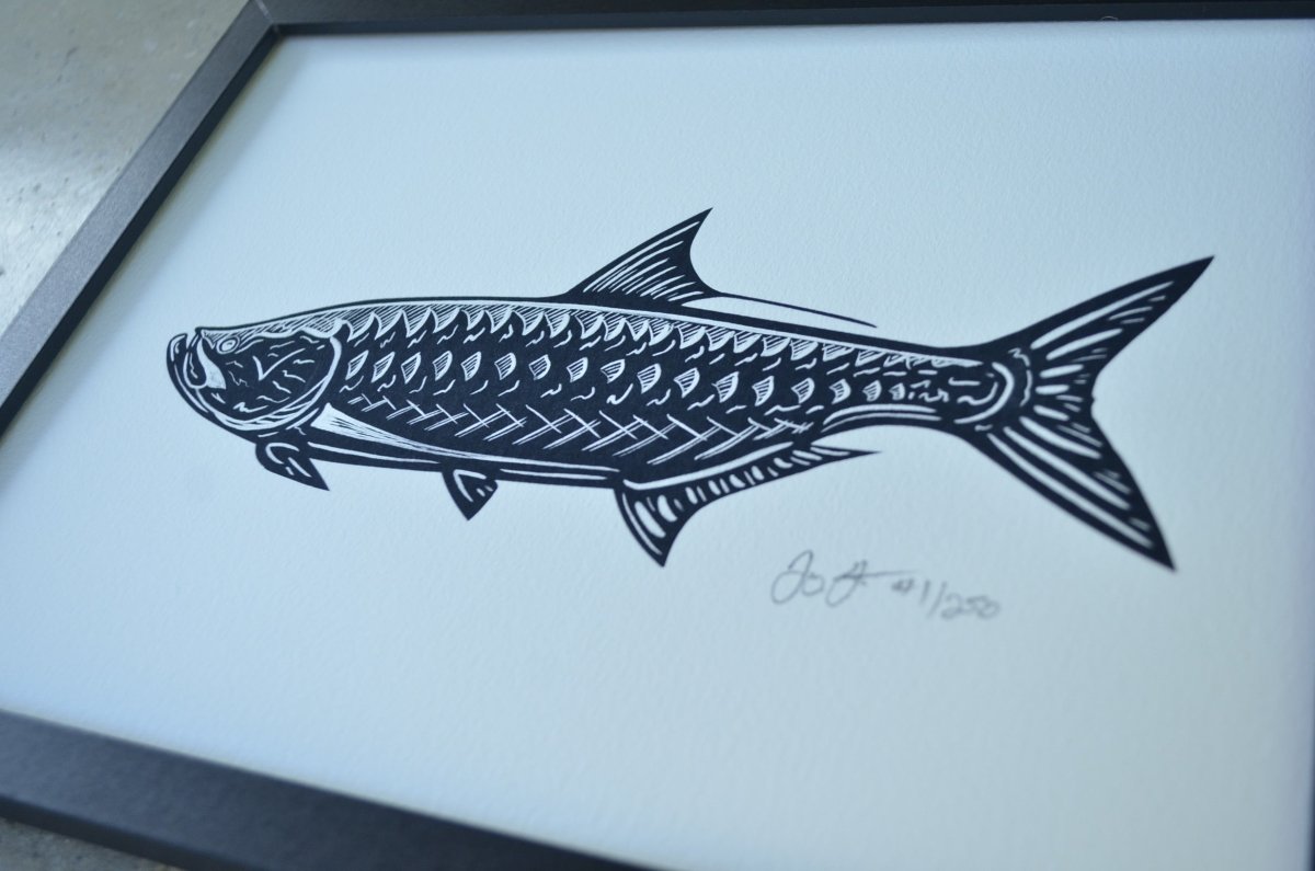 Black Tarpon Print - Jaybo Art