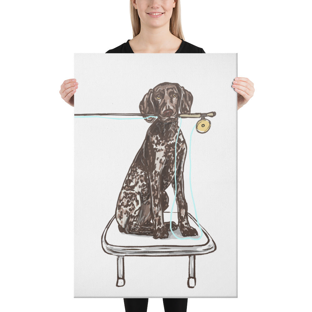 GSP Fly Fishing Canvas Print