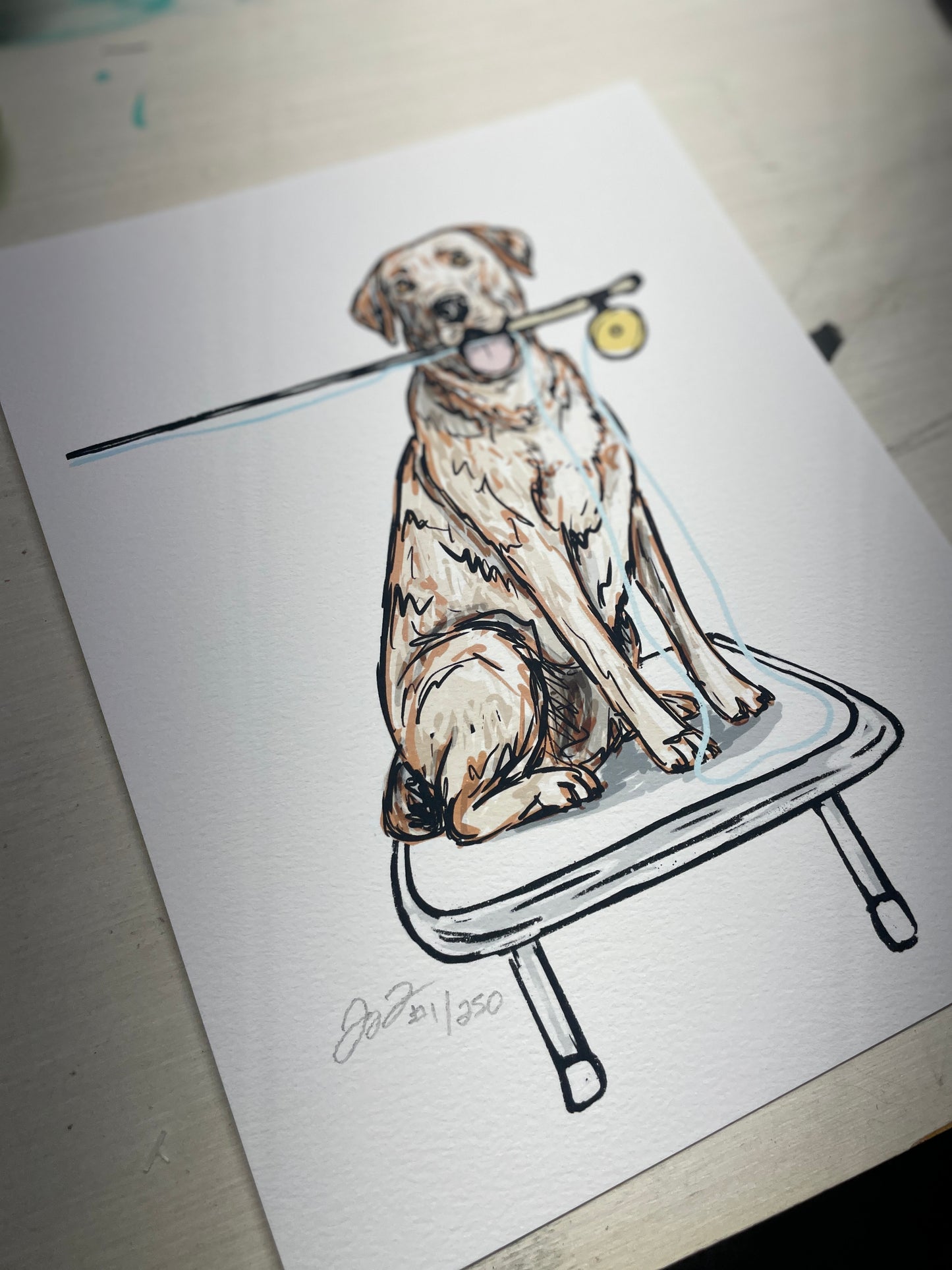 Lab Flats Fishing Print