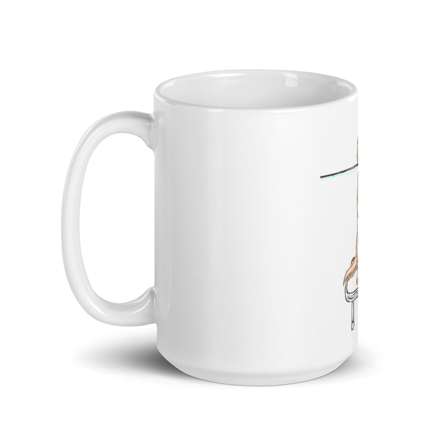 Golden Retriever Fly Fishing Coffee Mug