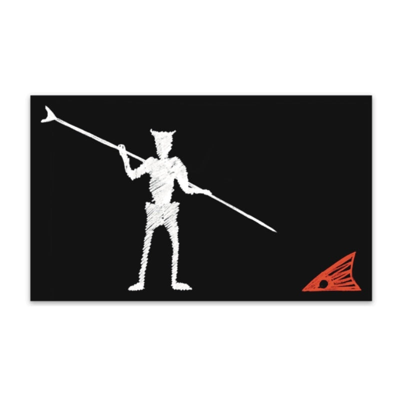 Blackbeard Redfish Flag Decal
