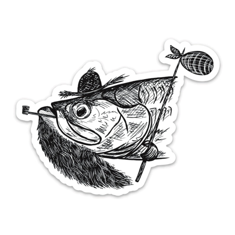 Old Traveler Tarpon Decal