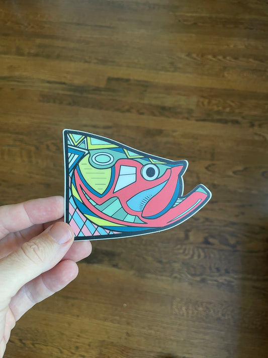 Funky Tarpon Head Decal