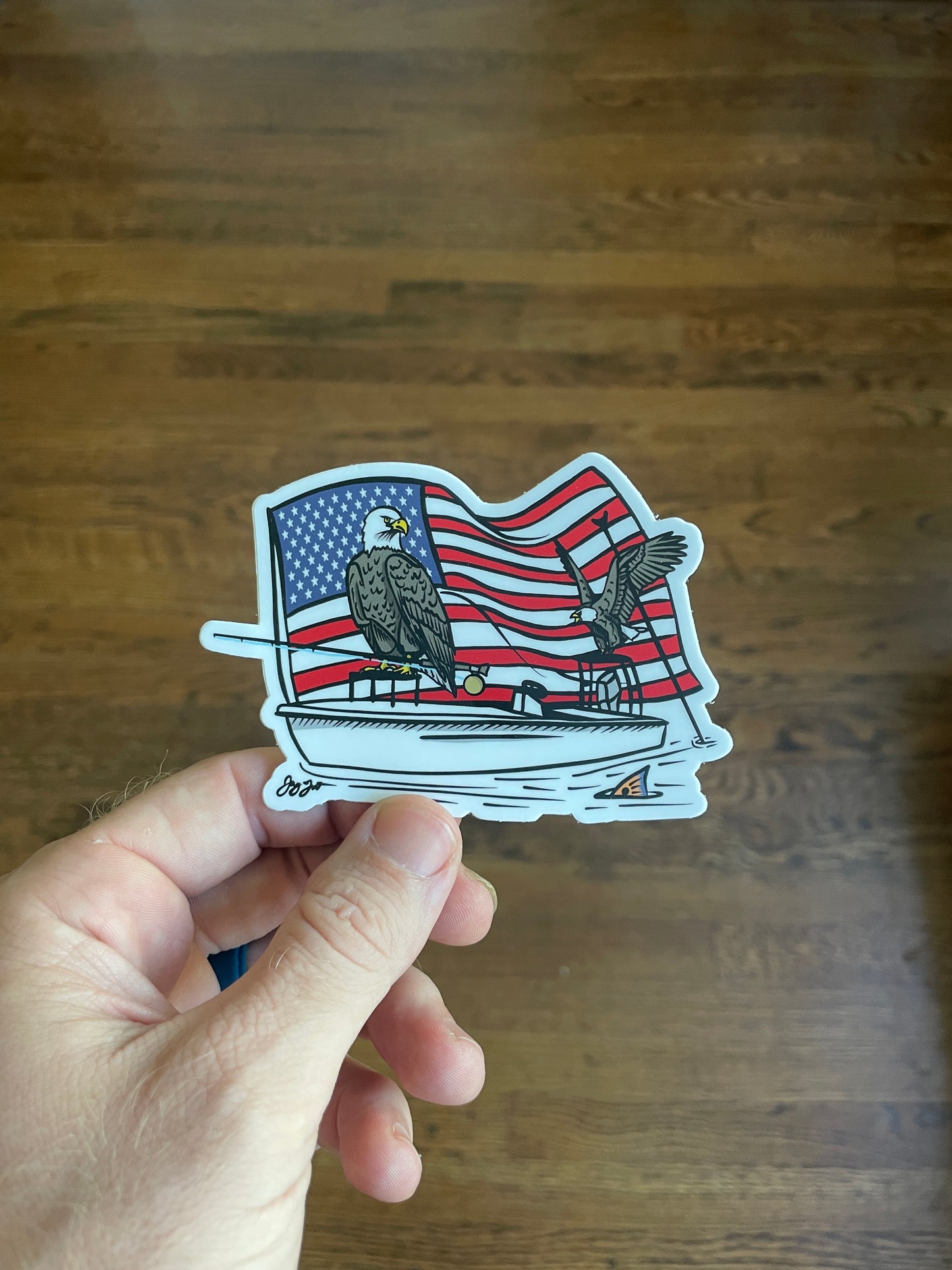 Merica Skiff Decal