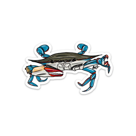 Blue Crab Decal