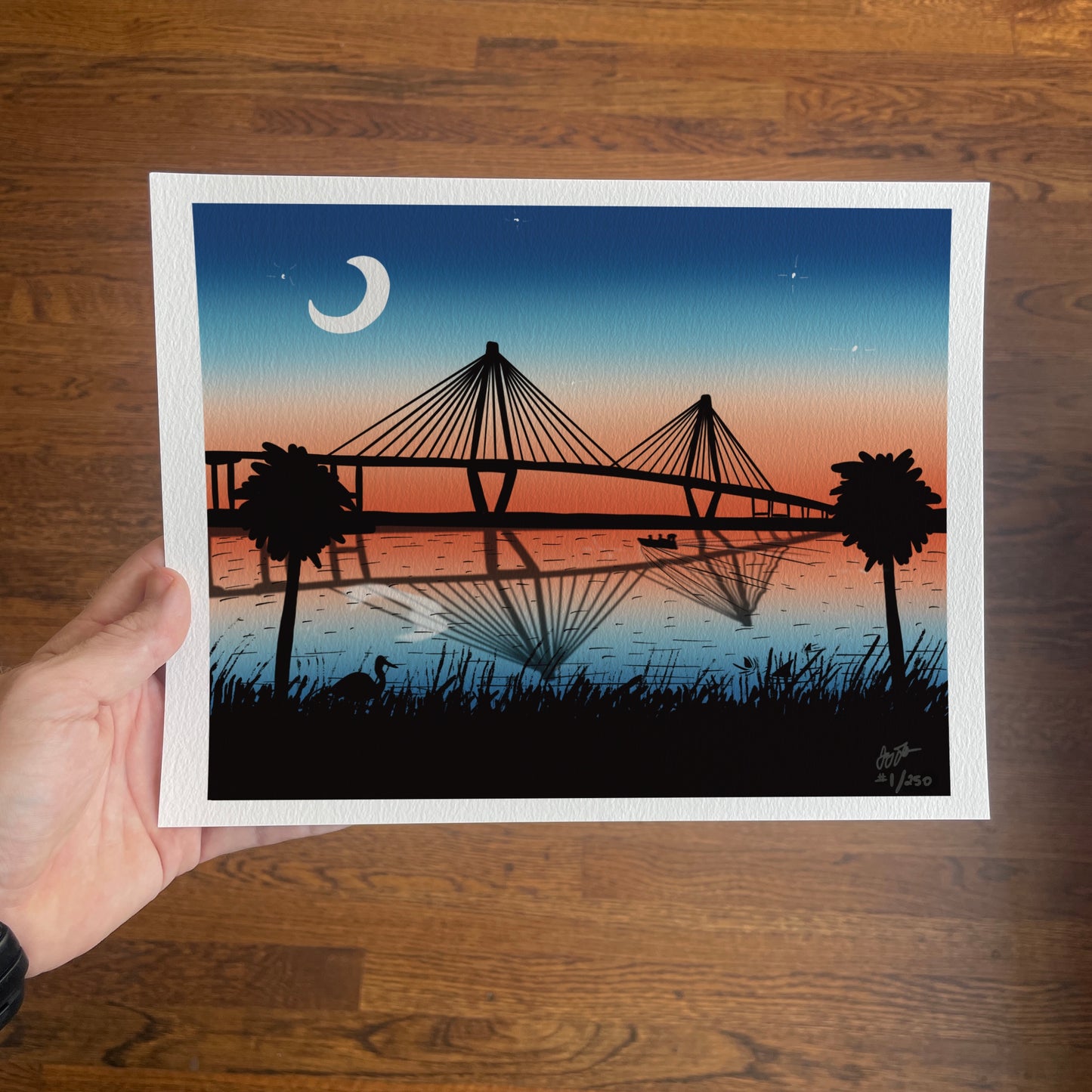 Charleston, SC Ravenel Bridge Sunrise Limited Ed. Print