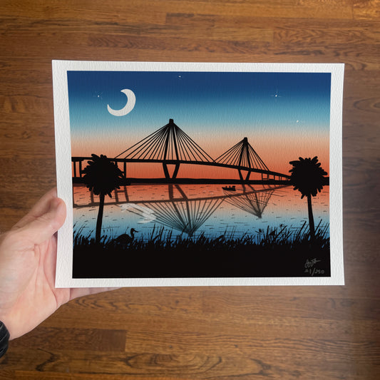 Charleston, SC Ravenel Bridge Sunrise Limited Ed. Print