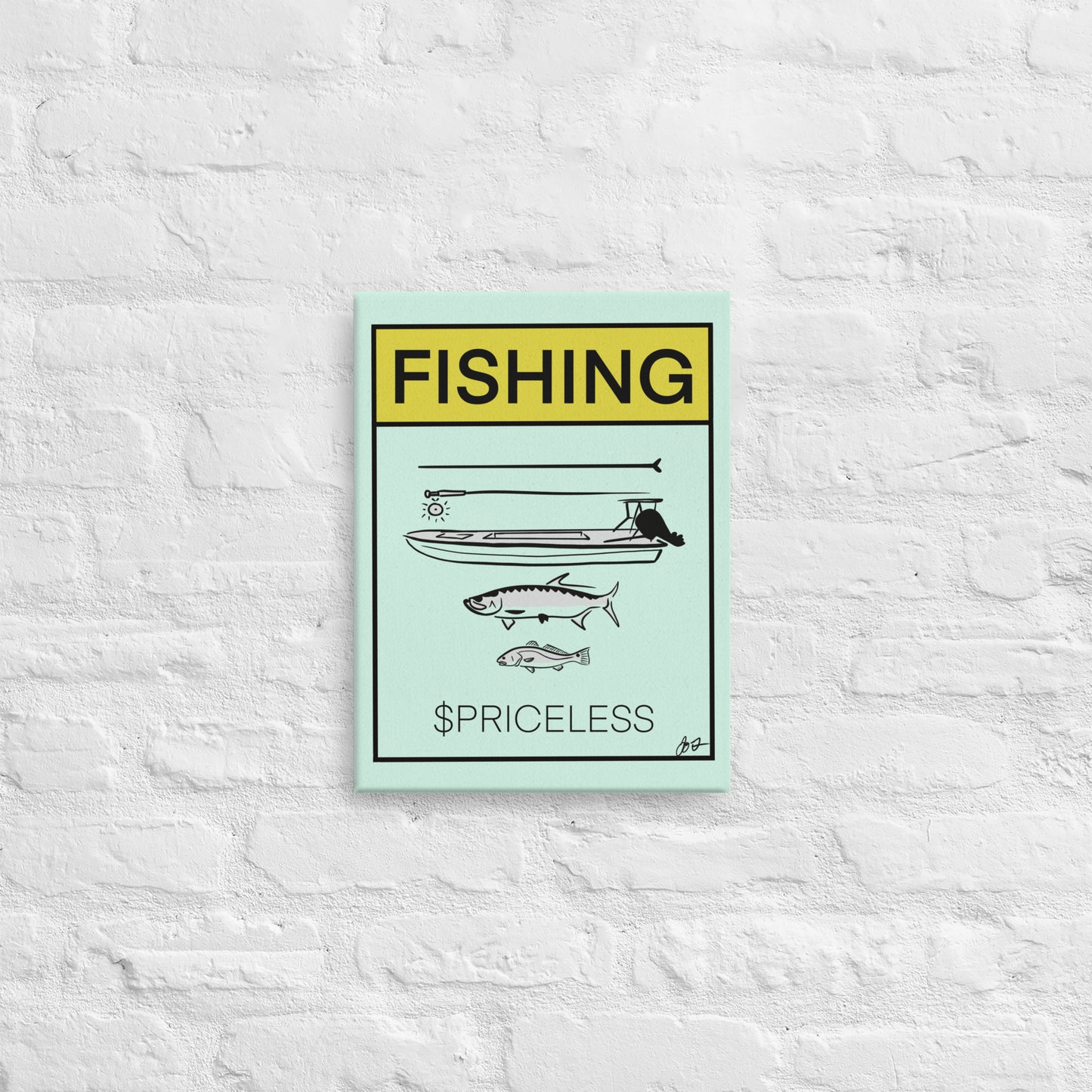 Fishing is Priceless Canvas