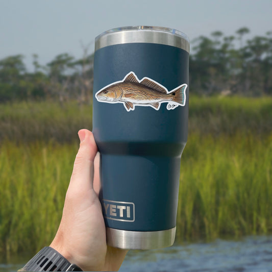 Redfish Drawing Decal