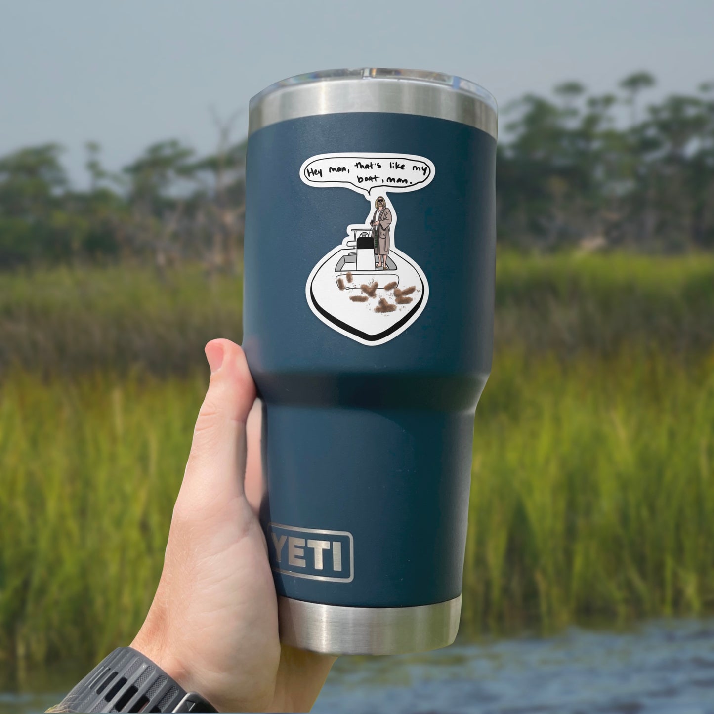 The Dude’s Skiff Decal