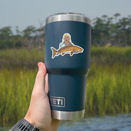 "Woooo!" Redfish Decal