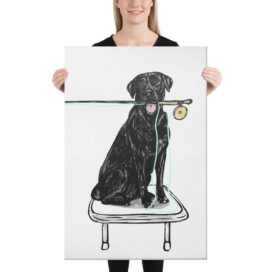 Black Lab Canvas Print