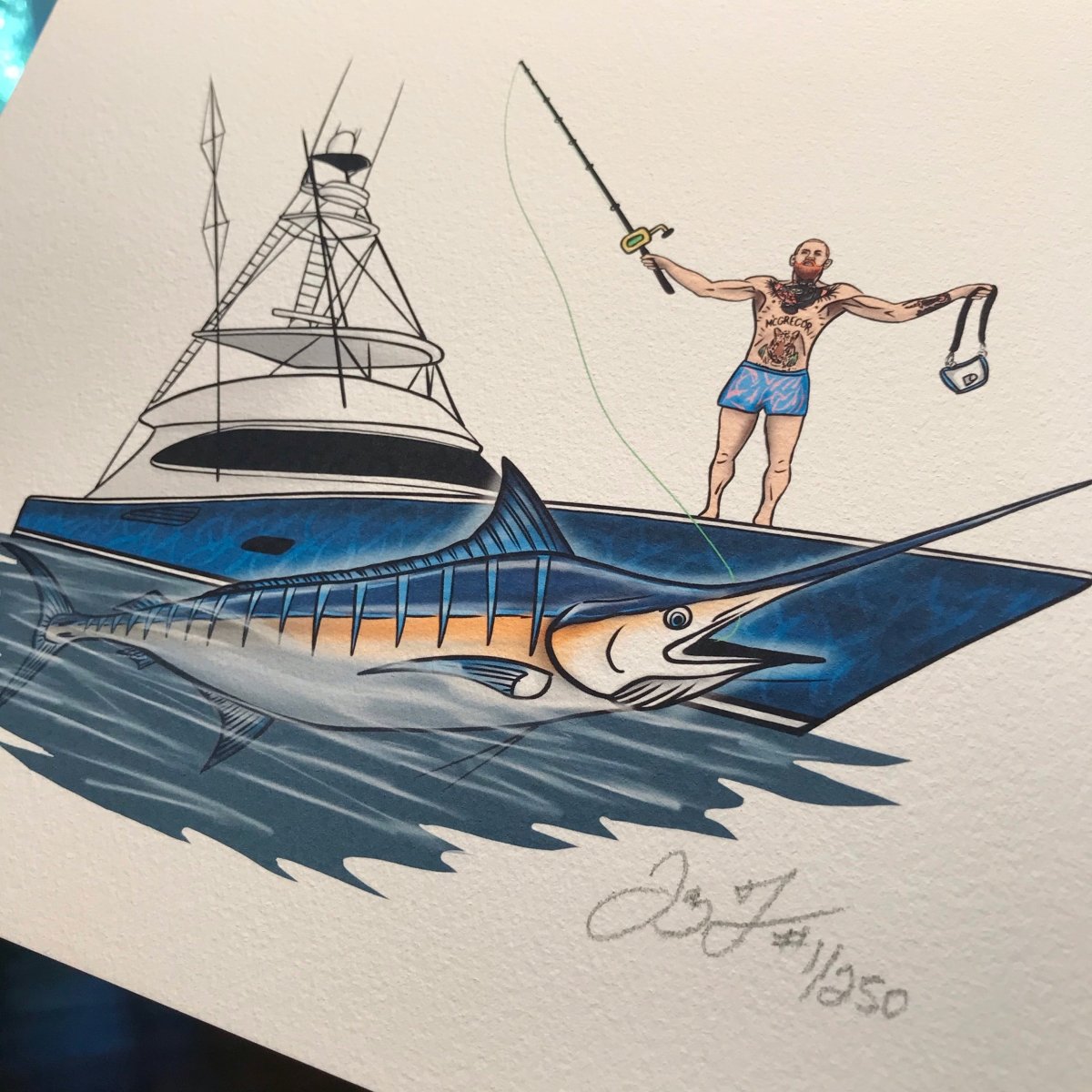 Conor Mcgregor “I am fishing” Print - Jaybo Art