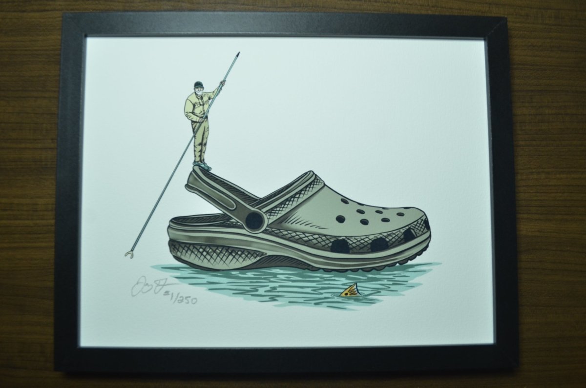 Flip's Technical Croc Print (Frame not included) - Jaybo Art