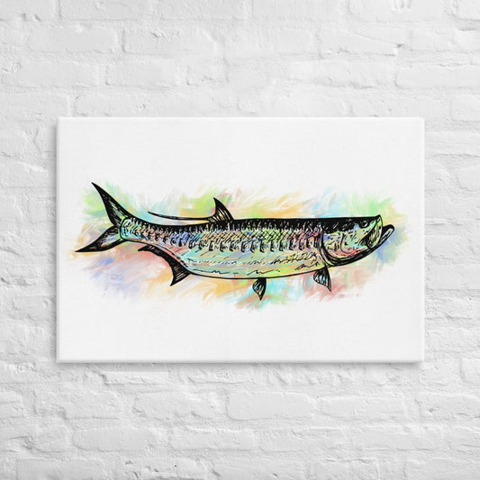 Funky Tarpon Canvas - Jaybo Art