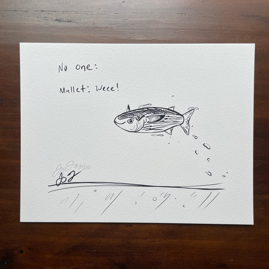 Mullet: Weeee! Print