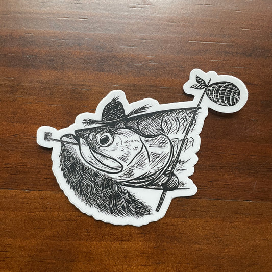Old Traveler Tarpon Decal