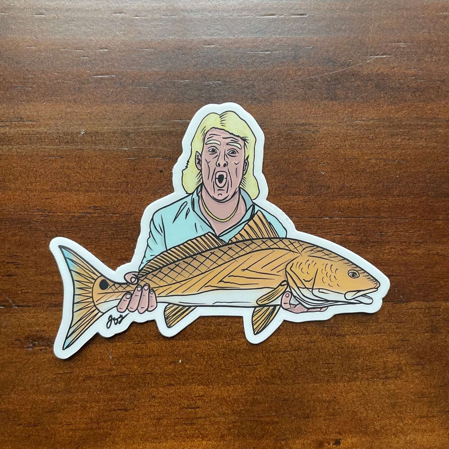 "Woooo!" Redfish Decal