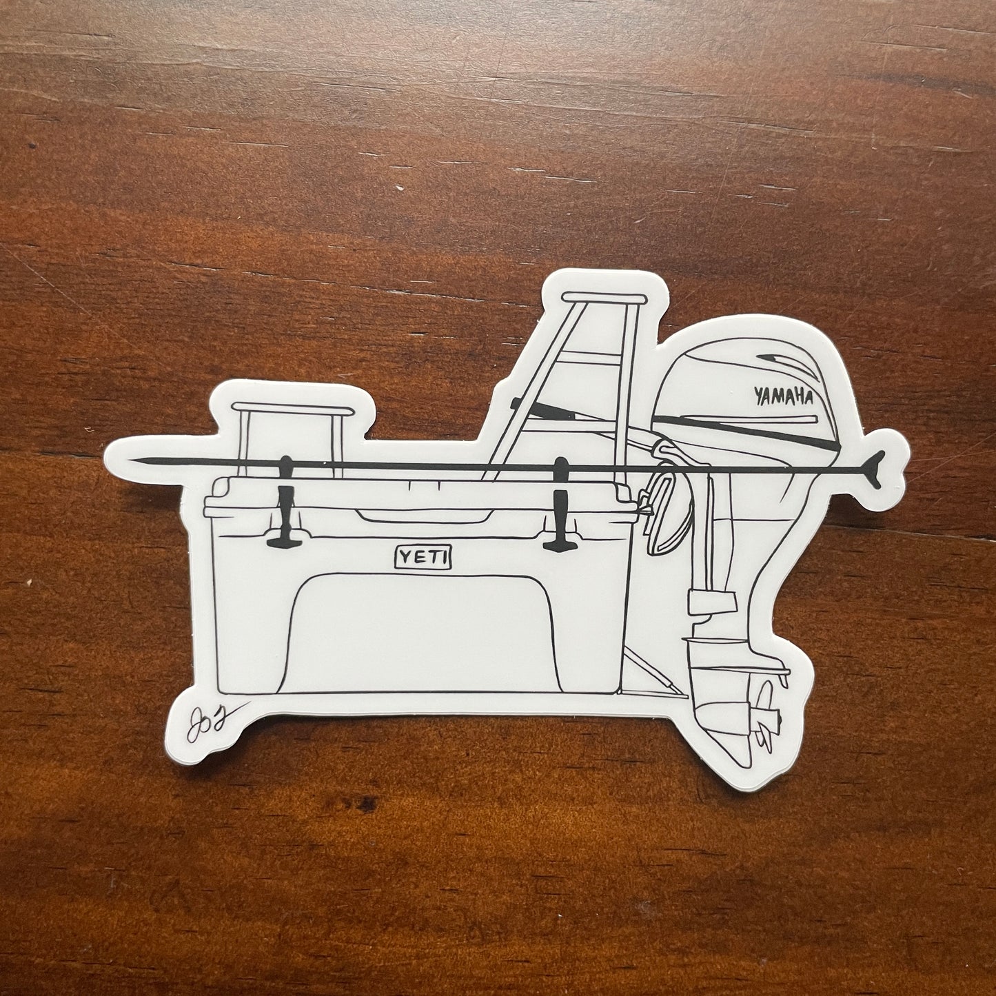 Cooler Skiff Decal