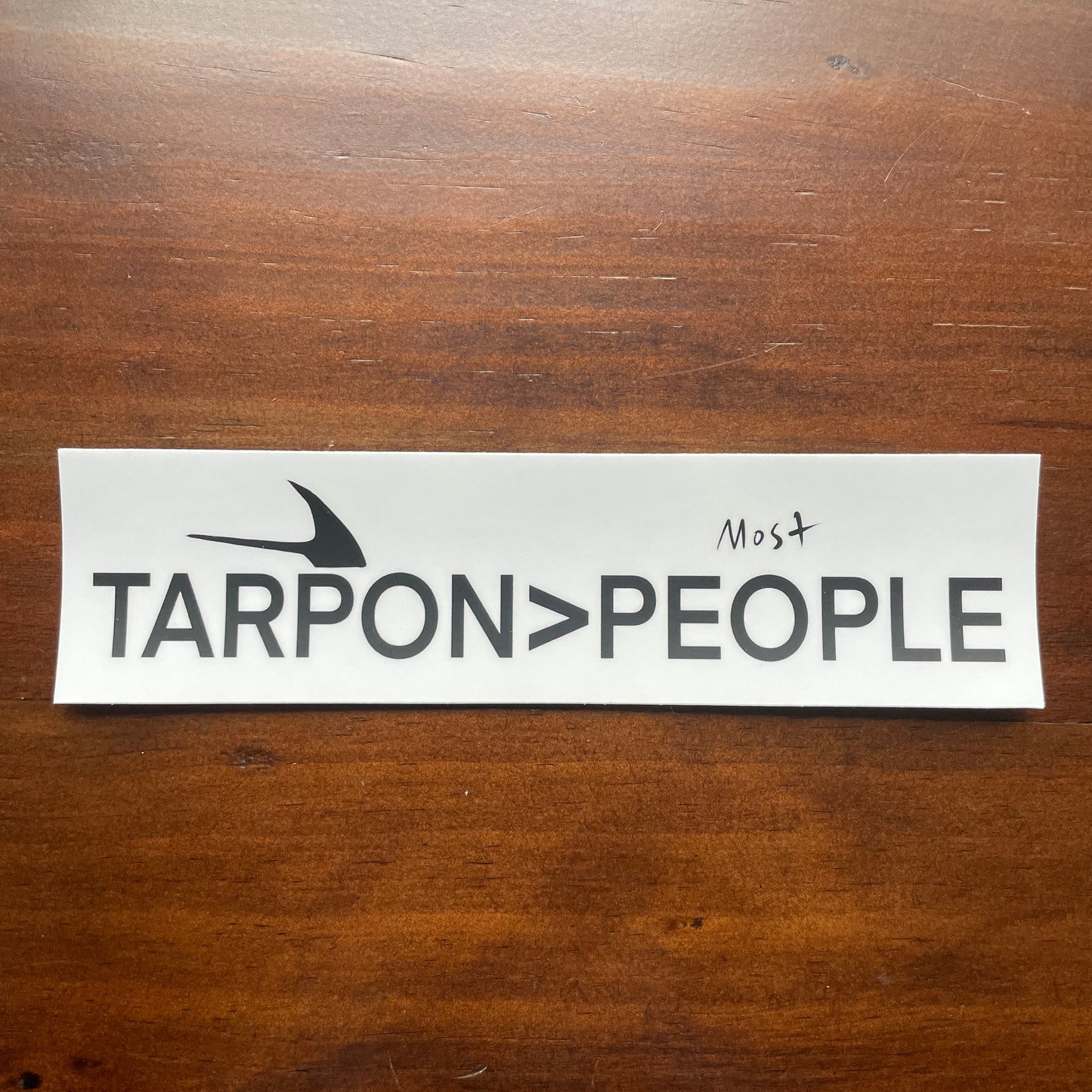 Tarpon > People Bumper Sticker Decal