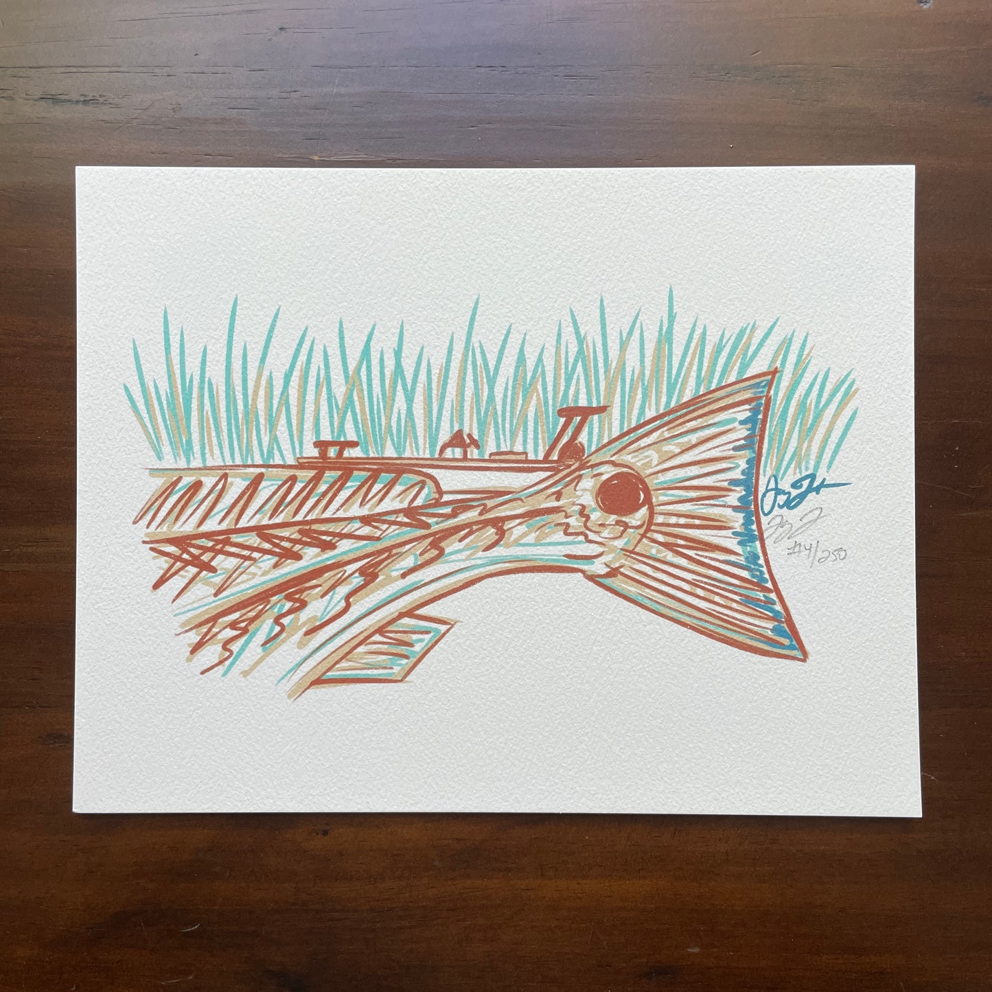 Marsh Redfish Skiff Print
