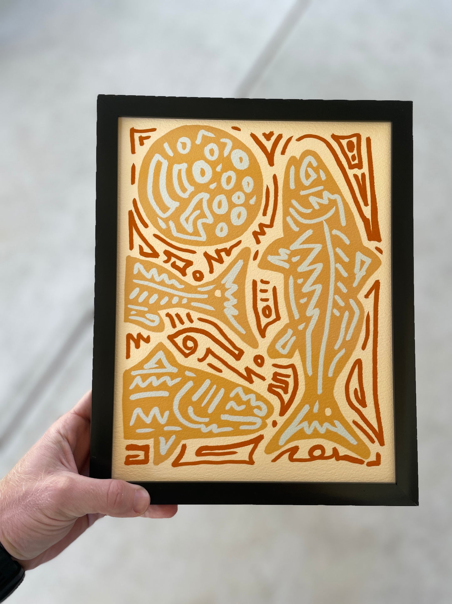 Open Edition: Abstract Redfish Print