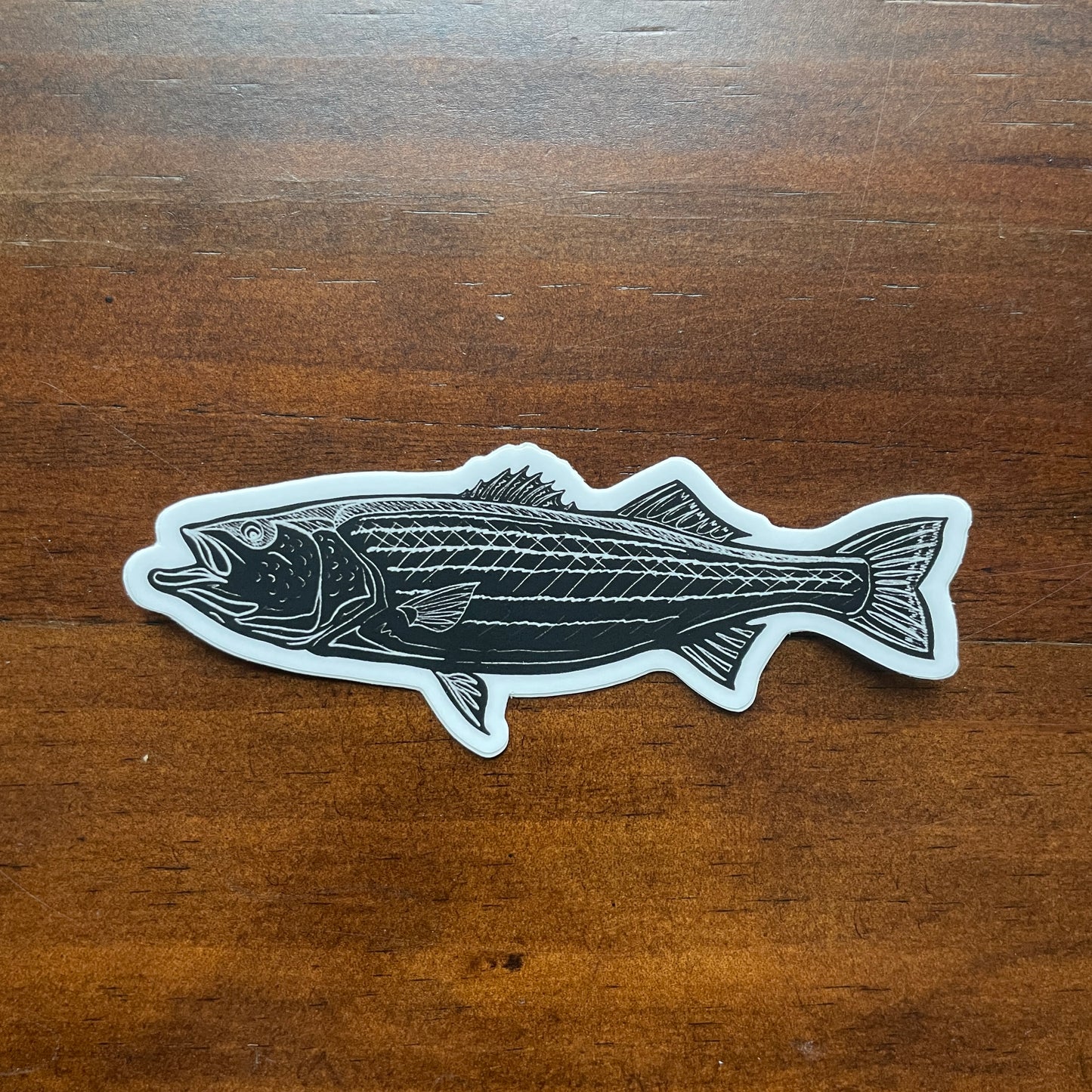 Black and White Striper Decal