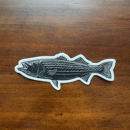Black and White Striper Decal