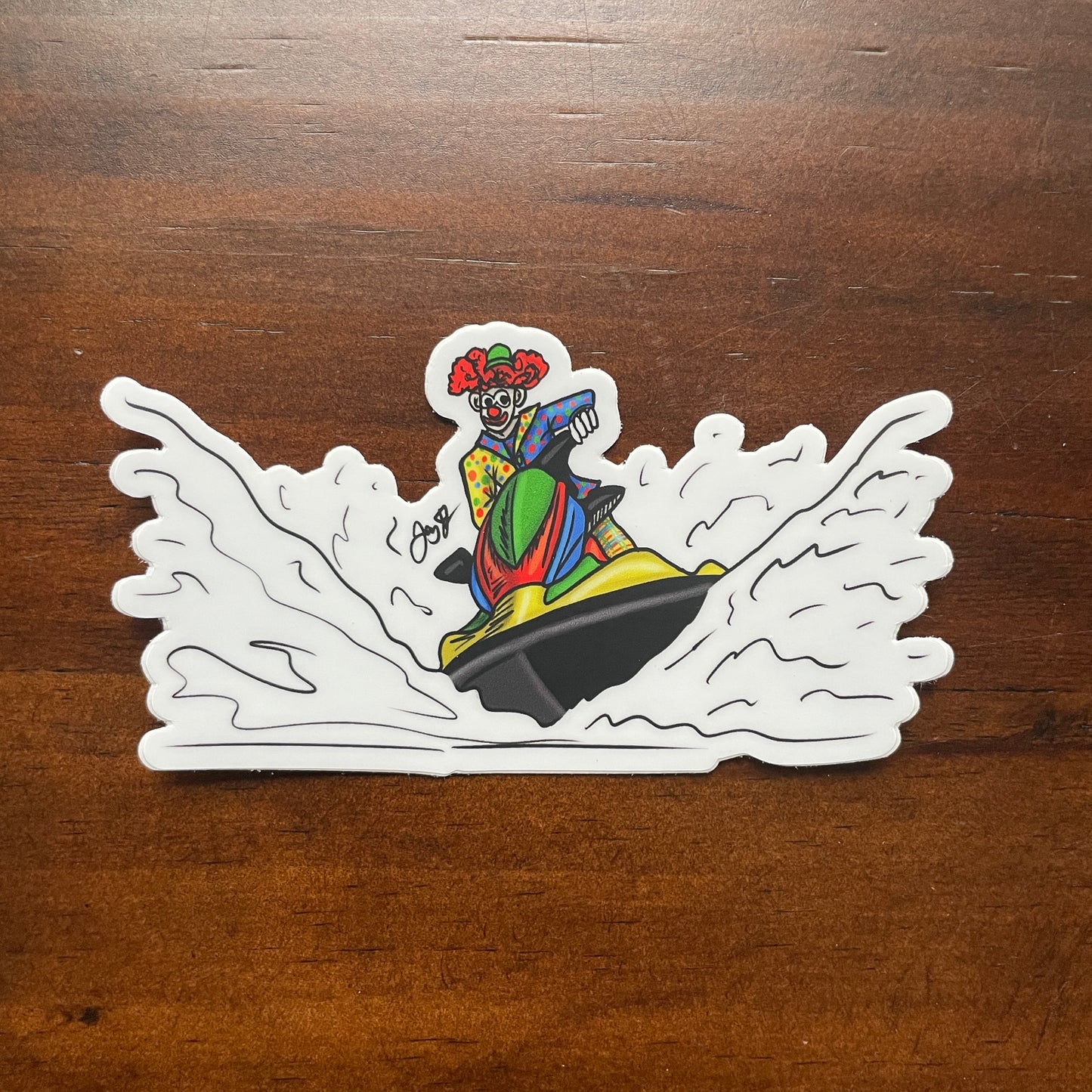 Jet Ski Clown Decal
