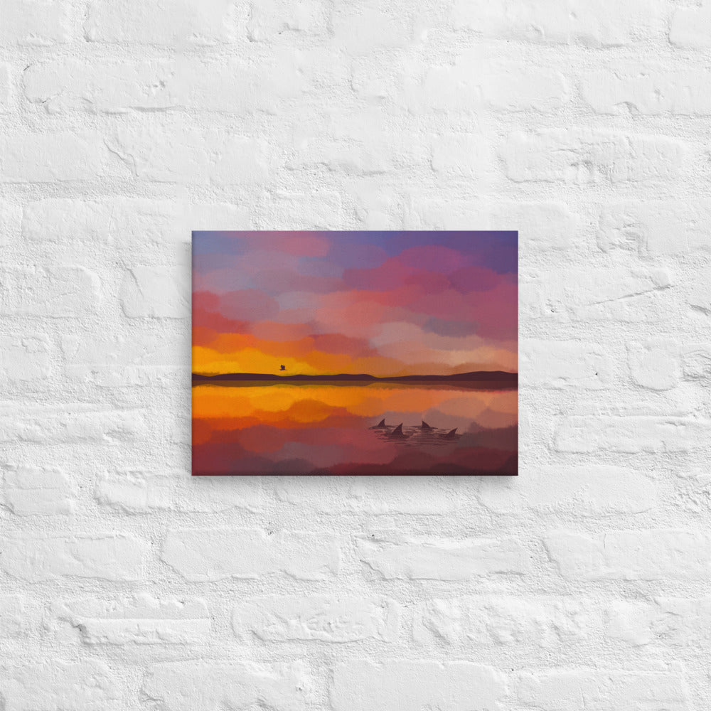 Morning Fishing Canvas Print - Jaybo Art