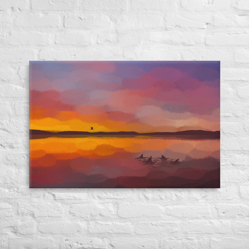 Morning Fishing Canvas Print - Jaybo Art