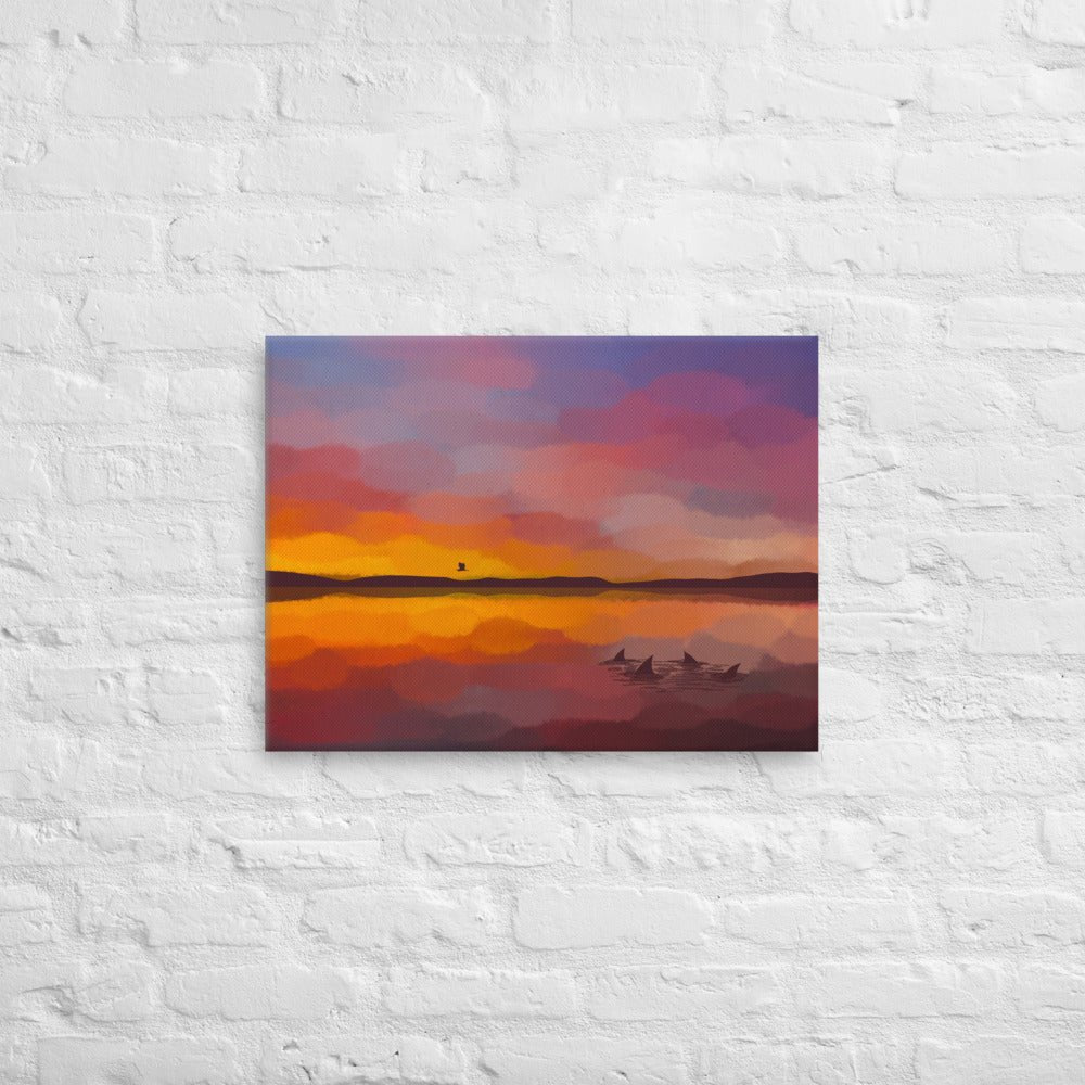 Morning Fishing Canvas Print - Jaybo Art