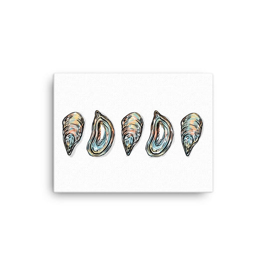 Oysters Canvas Print - Jaybo Art